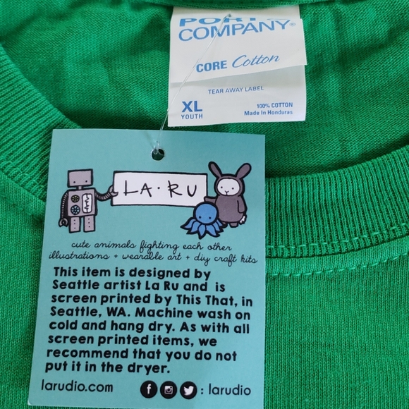 NWT Larudio, La-Ru Seattle Shirt Size Youth XL Adult S - Picture 3 of 6